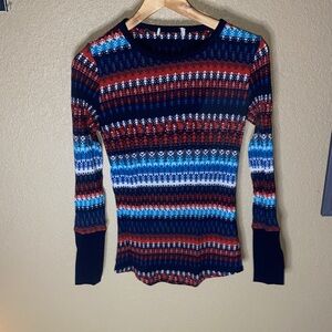 Striped Multicolor Knit Top